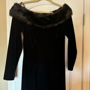 Black Velvet Gown